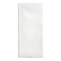 Lavex Linen-Feel White Customizable 1/6 Fold Guest Towel - 50/Pack