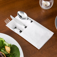 Choice 15 inch x 17 inch ReadyNap White Pocket Fold Dinner Napkin - 50/Pack