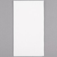 Choice White Linen-Feel 1/8 Fold Dinner Napkin - 50/Pack