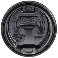 Dart OPT316B Black Optima Lid with Reclosable Tab - 100/Pack