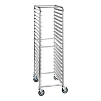Regency 20 Pan End Load Bun / Sheet Pan Rack with Non-Marking Casters - Unassembled