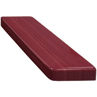 American Tables & Seating ATR3072-M Resin Super Gloss 30 inch x 72 inch Rectangle Table Top - Mahogany