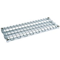 Metro 2436DRS 36 inch x 24 inch Stainless Steel Heavy Duty Dunnage Shelf with Wire Mat - 1600 lb. Capacity