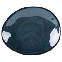 Tuxton GAN-651 TuxTrendz Artisan Night Sky 8 1/4" x 10" Ellipse China Plate - 12/Case