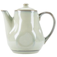 Tuxton GAS-101 TuxTrendz Artisan Sagebrush 17 oz. China Teapot with Lid - 12/Case