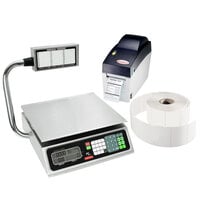 Tor Rey PC-80LT 80 lb. Price Computing Scale with Tower and Thermal Printer Kit, Legal for Trade