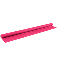 Creative Converting 013009 100' Hot Magenta Pink Disposable Plastic Table Cover