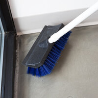 Carlisle 3619014 10 inch Hi-Lo Floor Scrub Brush with Squeegee