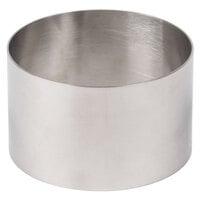 Ateco 4953 3 1/2" x 2" Stainless Steel Round Cake / Food Ring Mold