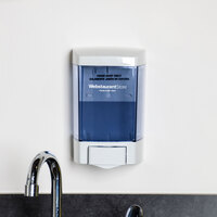 46 oz. White Bulk Foam Hand Soap and Sanitizer Dispenser (IMP 9344) - 5 1/2 inch x 4 1/4 inch x 8 1/2 inch