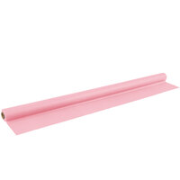 Creative Converting 014005 100' Classic Pink Disposable Plastic Table Cover