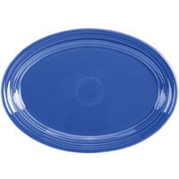 Fiesta® Dinnerware from Steelite International HL456337 Lapis 9 5/8 inch x 6 7/8 inch Oval Small China Platter - 12/Case