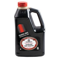 Kikkoman .5 Gallon Gluten-Free Preservative Free Tamari Soy Sauce - 6/Case