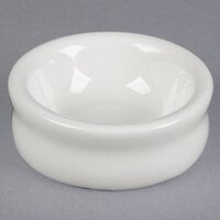 Tuxton BEX-0101 1 oz. Eggshell China Jelly Dish - 48/Case