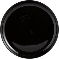 Tuxton BBA-1315 13 1/8 inch Black China Pizza Serving Plate - 6/Case