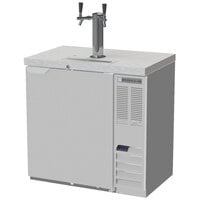 Beverage-Air DD36HC-1-S Double Tap Kegerator Beer Dispenser - Stainless Steel, (1) 1/2 Keg Capacity