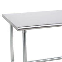 Advance Tabco TAG-3012 30 inch x 144 inch 16 Gauge Open Base Stainless Steel Commercial Work Table