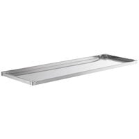 Regency Adjustable Stainless Steel Work Table Undershelf for 30 inch x 72 inch Tables - 18 Gauge
