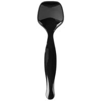 Fineline 3302-BK Platter Pleasers Black Plastic 8 1/2" Serving Spoon - 144/Case
