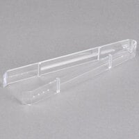 Fineline 3310-CL Platter Pleasers 9 inch Clear Plastic Heavy-Duty Serving Tongs - 100/Case