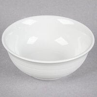 Tuxton FPB-140 Pacifica 14 oz. Bright White Embossed China Nappie Bowl - 24/Case