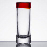 Libbey 92301R Aruba 3 oz. Shooter Glass with Red Rim - 24/Case