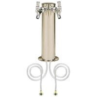Micro Matic D4743DT Stainless Steel 2 Tap Tower - 3 inch Column