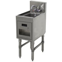 Advance Tabco PRHSST-19-12 Prestige Series Stainless Steel Underbar Hand Sink with Soap and Towel Dispenser - 20 inch x 12 inch