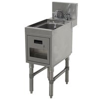 Advance Tabco PRHSST-24-18 Prestige Series Stainless Steel Underbar Hand Sink with Soap and Towel Dispenser - 25" x 18"