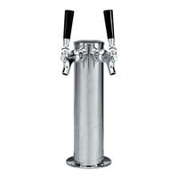 Micro Matic 1689 Spin Stop Stainless Steel 2 Tap Tower - 3" Column
