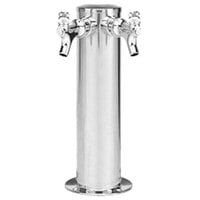 Micro Matic 1689 Spin Stop Stainless Steel 2 Tap Tower - 3 inch Column