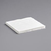 Choice 15" x 16" White Linen-Feel Flat-Packed Dinner Napkin - 500/Case