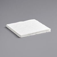 Luxe 15 x 17 White Dinner Napkin - 2ply