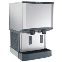 Scotsman HID525W-1 Meridian Countertop Water Cooled Ice Machine and Water Dispenser - 25 lb. Bin Storage