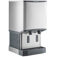 Scotsman HID540W-1 Meridian Countertop Water Cooled Ice Machine and Water Dispenser - 40 lb. Bin Storage