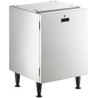 Scotsman HST21-A 21 1/2" x 23 3/4" Enclosed Stainless Steel Ice Dispenser Stand with Door