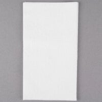 Lavex Linen-Feel 12 inch x 16 inch White 1/6 Fold Guest Towel - 500/Case