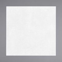 Choice Touchstone 14 inch x 14 inch White Linen-Feel Flat-Packed Dinner Napkin - 1000/Case