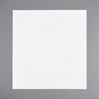 Choice Touchstone 16 inch x 15 inch White Linen-Feel Flat-Packed Dinner Napkin - 500/Case