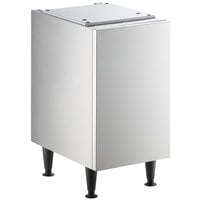 Scotsman HST16B-A 16 1/2 inch x 23 3/4 inch Enclosed Stainless Steel Ice Dispenser Stand
