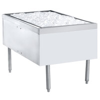 Advance Tabco PRPT-2442-10 Prestige Series Pass-Through Ice Bin with 10-Circuit Cold Plate - 24" x 42"
