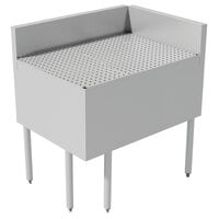 Advance Tabco PRFD-3035 30 inch x 35 inch Prestige Series Stainless Steel Underbar Drainboard Filler - 90 Degree Angle