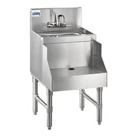 Advance Tabco PRRS-19-18 Prestige Series Stainless Steel Underbar Blender Station with Sink - 18" x 25"