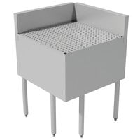 Advance Tabco PRFD-2525 25 inch x 25 inch Prestige Series Stainless Steel Underbar Drainboard Filler - 90 Degree Angle