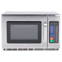 Waring WMO120 Stainless Steel Commercial Microwave with Push Button Controls - 208/230V, 1800W