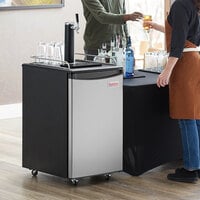 Galaxy Single Tap Kegerator Beer Dispenser - Steel, (1) 1/2 Keg Capacity