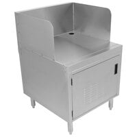 Advance Tabco PRPOS-24-DR Prestige Series 24 inch Stainless Steel Underbar Point of Service Cabinet