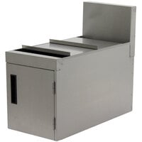 Advance Tabco PRT-12 Prestige Series 12 inch x 25 inch Rectangular Stainless Steel Trash Receptacle Cabinet - 19 inch High