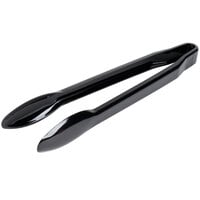Fineline 3312-BK Platter Pleasers Black 12 inch Disposable Plastic Tongs - 48/Case