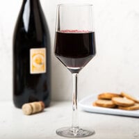 GET SW-1463-CL Via 10 oz. Customizable Tritan Plastic Wine Glass - 24/Case